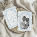 Search for toile wedding invitations Blue and white