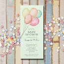 Search for watercolor balloons invitations Gender neutral