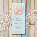 Search for watercolor balloons invitations Blue