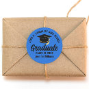 Search for blue and black graduation stickers High school