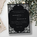 Search for renewal vows invitations Black and white
