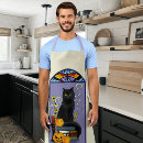 Search for spooky cat aprons Purple
