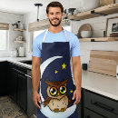Search for crescent moon aprons Blue