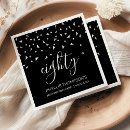 Search for black and silver napkins Birthday party