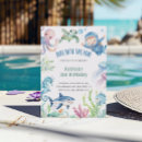 Search for under the sea 2nd birthday invitations Boy