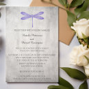Search for dragonfly wedding invitations Purple