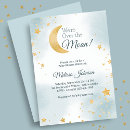 Search for over the moon invitations Script typography