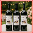 Search for wedding table numbers bottle labels Black and white