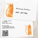 Search for cat business cards Qr code