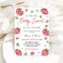 Search for strawberry baby girl shower invitations Is on the way