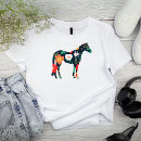 Search for equine silhouette tshirts Horse