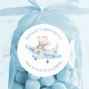 Search for airplane birthday stickers Baby boy