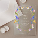 Search for colors wedding invitations Wildflowers