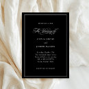 Search for classic elegant wedding invitations Black