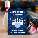Search for boy bowling birthday invitations Modern