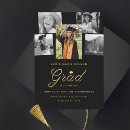 Search for classic graduation invitations Gold