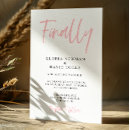 Search for finally wedding invitations Modern
