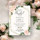 Search for blush pink floral bridal shower invitations Greenery