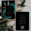 Search for teal black silver invitations Vintage