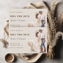 Search for rodeo wedding save the dates Wild west