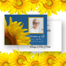 Search for sunflower celebration of life invitations Floral