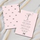 Search for martini bridal shower invitations Bride
