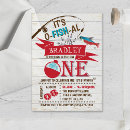 Search for fish birthday invitations Under the sea