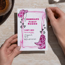 Search for rodeo 1st birthday invitations Cowgirl party