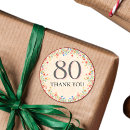 Search for 80th birthday party stickers Milestone