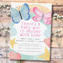 Search for glitter butterfly invitations Girl