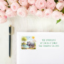 Search for hippo return address labels Watercolor