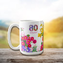 Search for 80th mugs 80th birthday party