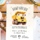 Search for construction 1st birthday invitations Excavator