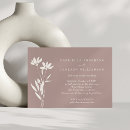 Search for elegant modern floral wedding invitations Minimalist