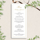 Search for gold wedding menus Minimalist