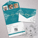 Search for teal and gold invitations Vintage