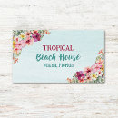 Search for beach house business cards Tropical