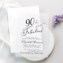 Search for elegant 90th birthday invitations Script