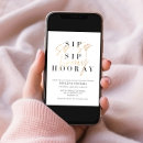 Search for sip sip hooray invitations Gold