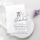 Search for 70th dinner birthday invitations Elegant
