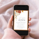 Search for rust bridal shower invitations Watercolor