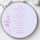 Search for lavender dinner menus Engagement party