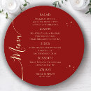 Search for red and gold wedding menus Minimalist