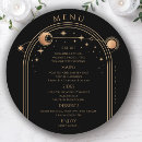 Search for black and gold dinner menus Calligraphy