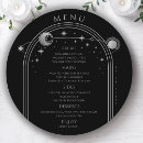 Search for black and silver wedding menus Minimalist