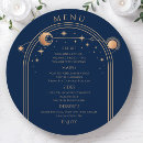 Search for blue and gold wedding menus Minimalist