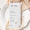 Search for rustic wedding menus Botanical