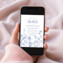 Search for chinese bridal shower invitations Blue and white