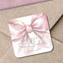 Search for pink bow baby shower stickers It's a girl