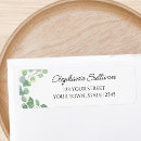 Search for green leaf return address labels Elegant